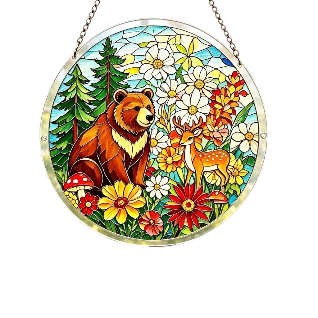 Acrylic Sunshine Catcher Puzzle Hanging Decoration, Wall Art, Home Furnishing, Window Hanging Decoration