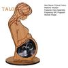 Dřevěný držák na fotografie pro těhotné ženy s ultrazvukovým snímkem, stojící rámeček na sonogram, dárek na památku pro novopečené maminky a tatínky.