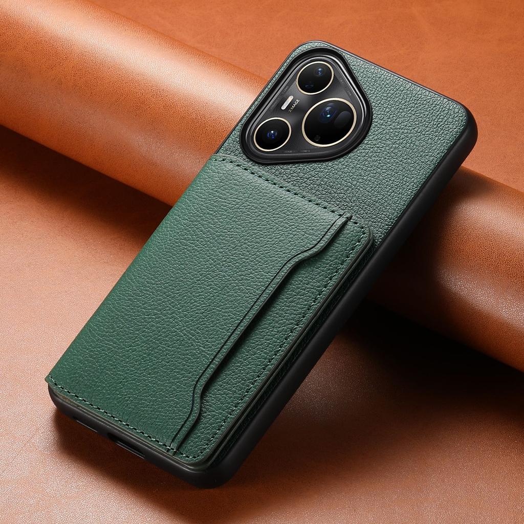 Leather Phone Case for Huawei Pura 80 Ultra Pura70 Pro Plus P60 Mate 70 Mate60 Pro+ Magnetic Card Holder Wallet Bracket Cover