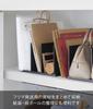 Yamazaki Adjustable Width Bag Tower Bag Prevents Bag 10617 (Yamazaki Industries) Stand, Black, W31.5×D24×H18.3cm, Series, Storage, Deformation,