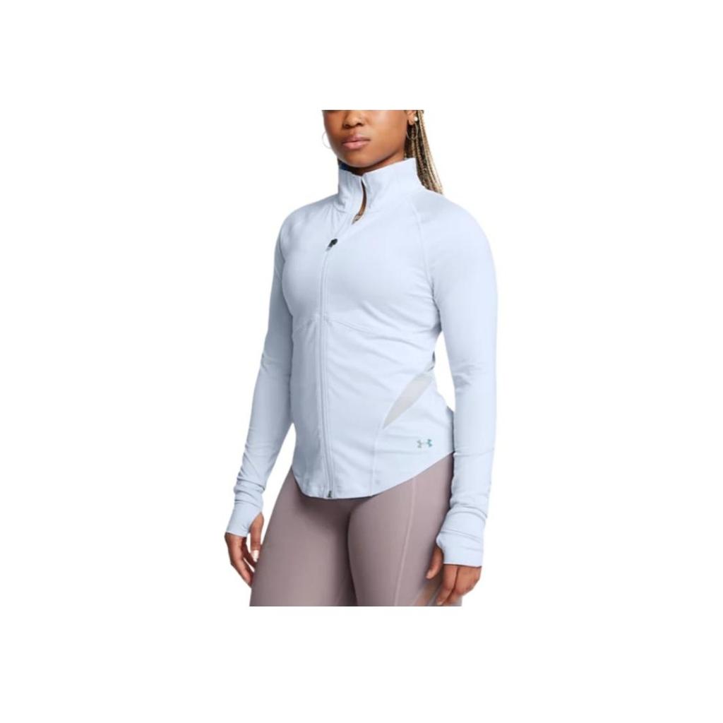 Under Armour UA Vanish Elite Vent Outdoor Casual Sports Zip Collar Jacket Women Jacket Rain-Cloud-Blue 1386403-464