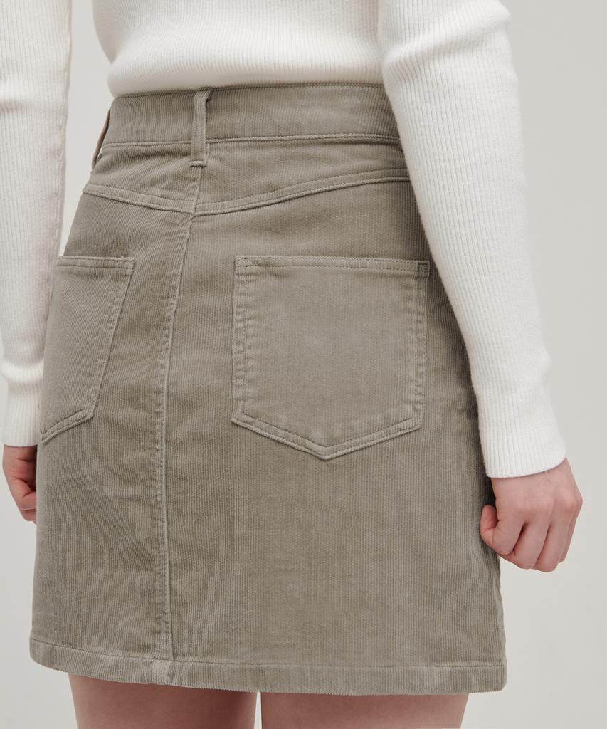 Musinsa Standard Woman Women'S Corduroy Mini Skirt [Light Beige]