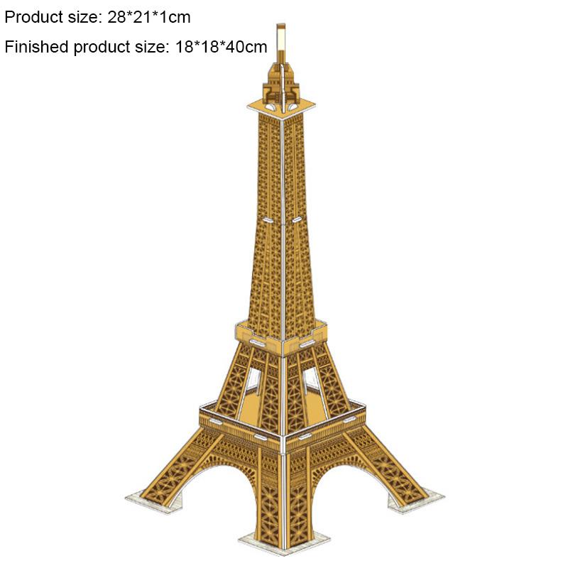 Big Size Children's 3D Paperboard Puzzle House Villa Castle Building Model for Kids Handmade DIY Assembly Puzzle Toys Gift