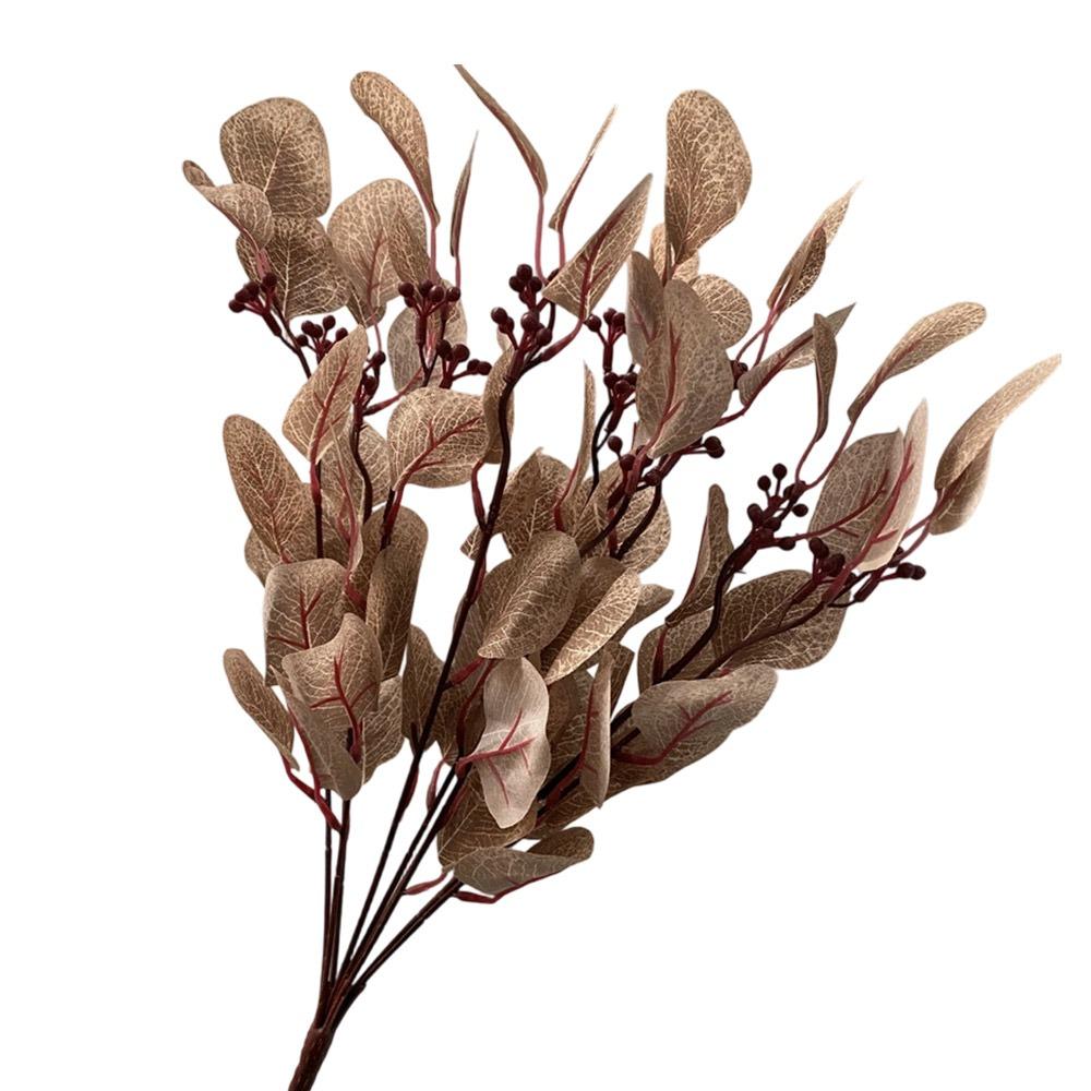 9 Branches Artificial Apple Leaves Multicolor Decorative Leaf Faux Plant Leaves  Home Decoration