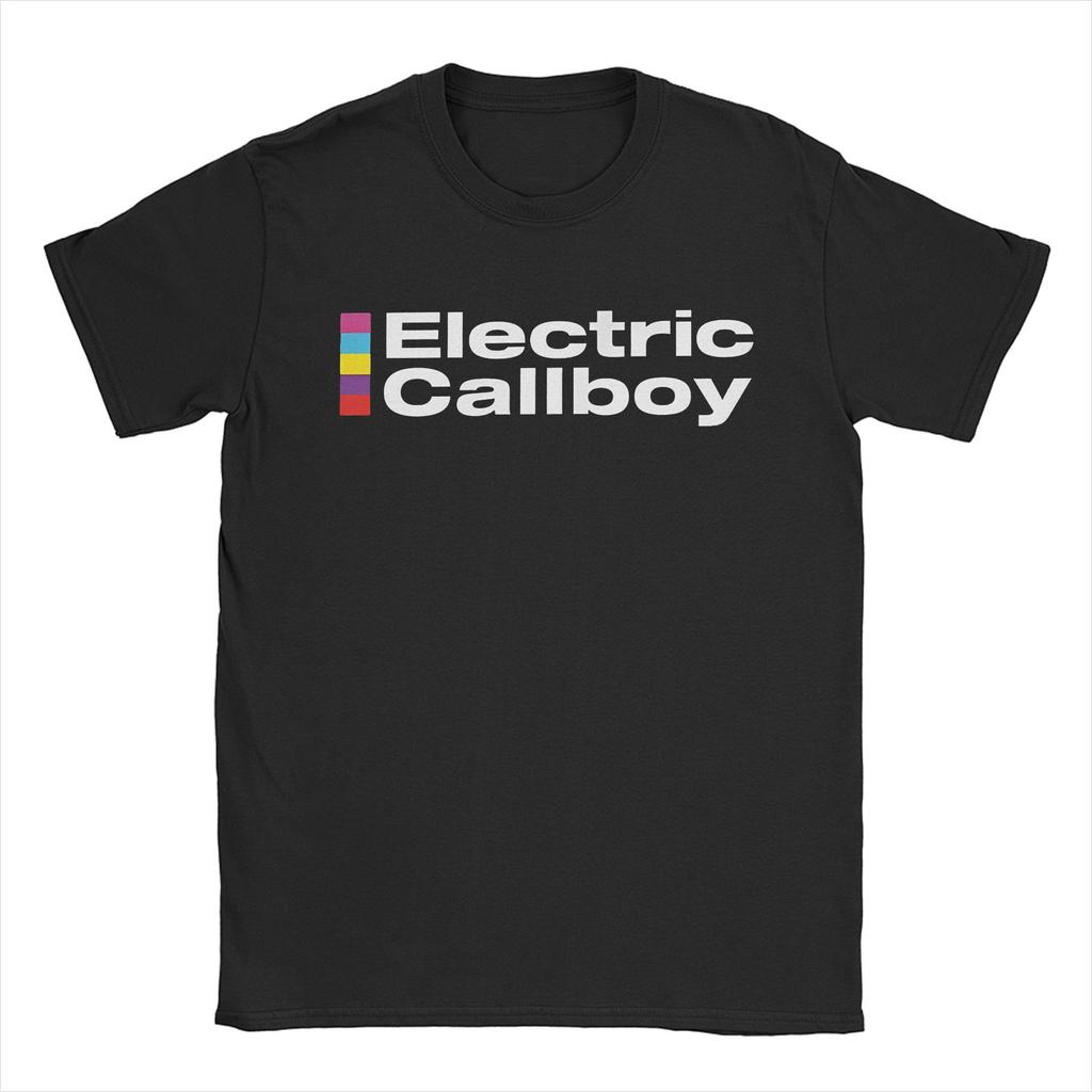 Casual Electric Callboy Splash Vinyl T Shirt Men O-neck Short Sleeve Clothing Cotton Summer Top Tee