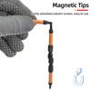 Juego de Puntas de Destornillador Triangulares Magnéticas Acero de Aleación S2 Vástago Hexagonal de 1/4" Puntas de Tornillo Triangulares TA12-TA30 Accesorios para Herramientas de Mano