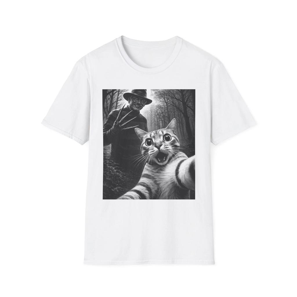 Freddy Krueger Cat Selfie T-shirt