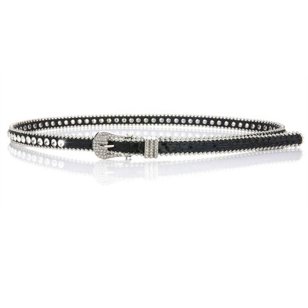 Glitter Rhinestone Belt Bling Crystal Waist Belt Fashion Waistband  Women