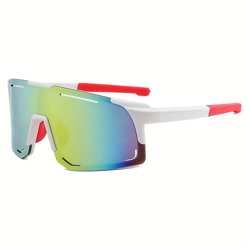 Outdoor Cycling Glasses with A Mixed Color Frame and Lenses Suitable for Mountain Biking