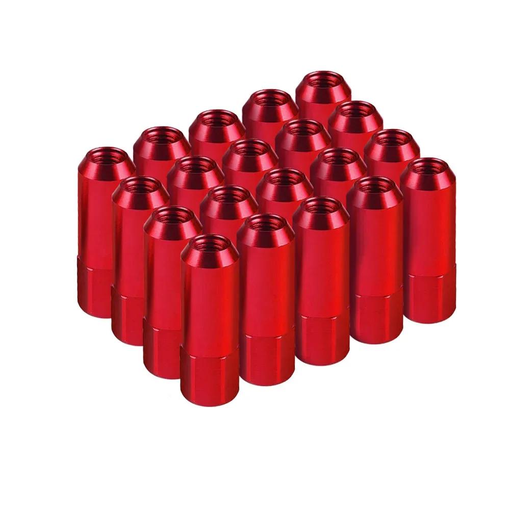 20 PZ 60mm M14*1.5 Dadi Ruota Nuovi Dadi Ruota da Corsa Vite Alluminio Tuner Dadi Ruota da Corsa Vite Bulloni Ruota Anodizzati