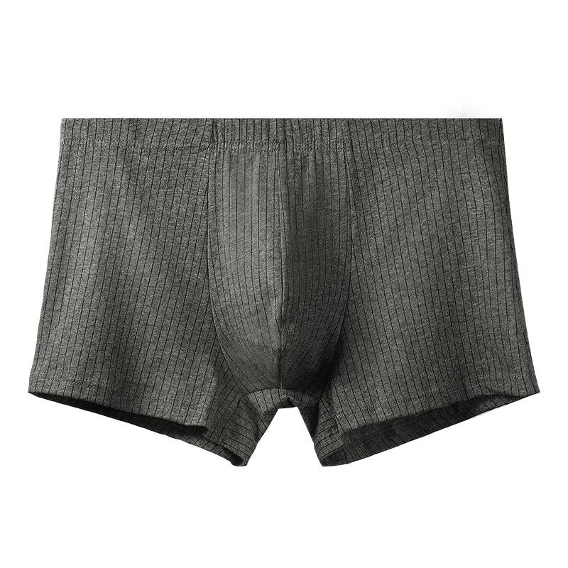 Men's Summer Thin Simple Cotton Comfortable Breathable Sport Boxer Briefs