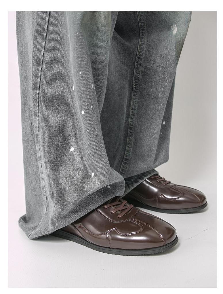 Herren Vintage Minimalistische Deutsche Trainingsschuhe - Klassische Lässige Boxschuhe, Große Größen Erhältlich