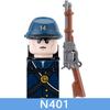 MOC City Series Soldier Figures Building Blocks Street View Military Female Warrior Accessories Guns Movies Christmas Bricks Toy