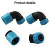 2 Pcs 90 Degree Elbow Quick Connectors for Efficient For Garden Irrigation and Car Wash Compatible with 12mm Hose Sizes