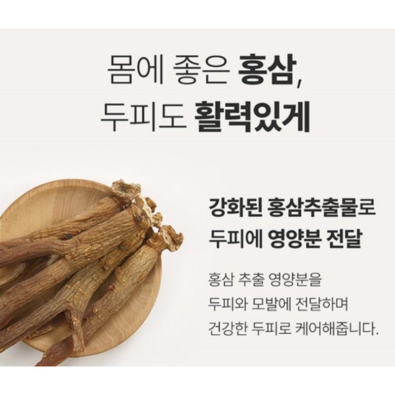RGIII Red Ginseng Scalp Shampoo Hair Care Strengthening & Nourishing Shampoo 300ml