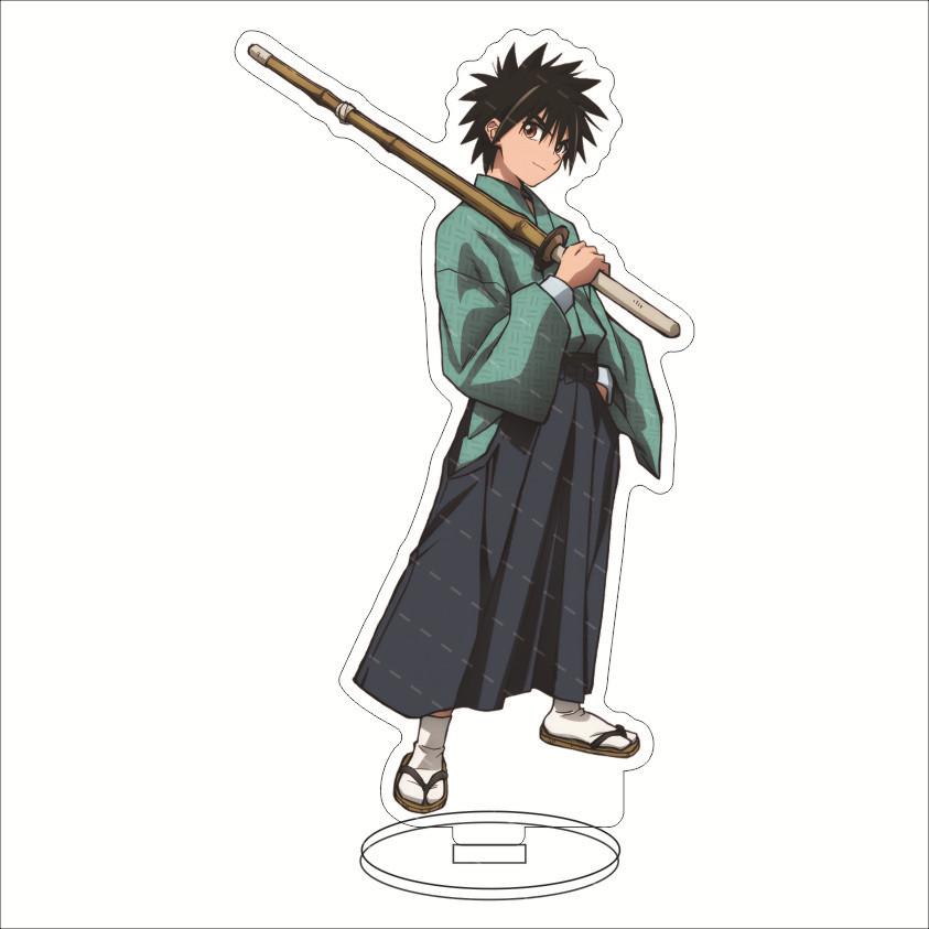 Rurouni Kenshin Anime Stand Action Figure HIMURA KENSHIN Tomoe Yukishiro Acrylic Standing Model Plate Holder Cosplay