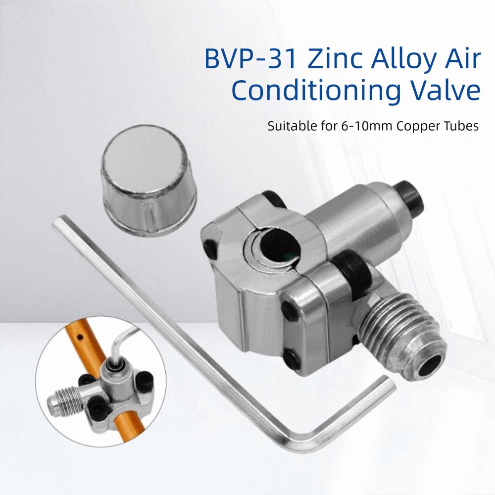 Zinc Zinc Zinc Alloy Line Piercing Valve Kit 6 To 10MM Refrigeration Needle Valves  Copper Tubes Repair
