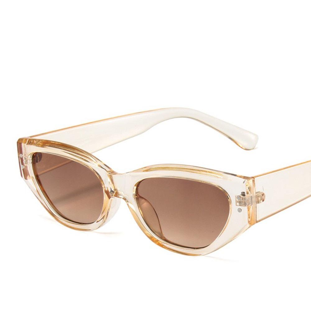 UV400 Cat Eye Sunglasses Rice Nail Outdoor Sport Sunglasses Vintage Rhombus Sunglasses  Streetwear