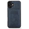 LC.IMEEKE L5 For iPhone 17 Magnetic Phone Case Leather Back Cover with Detachable Card Holder