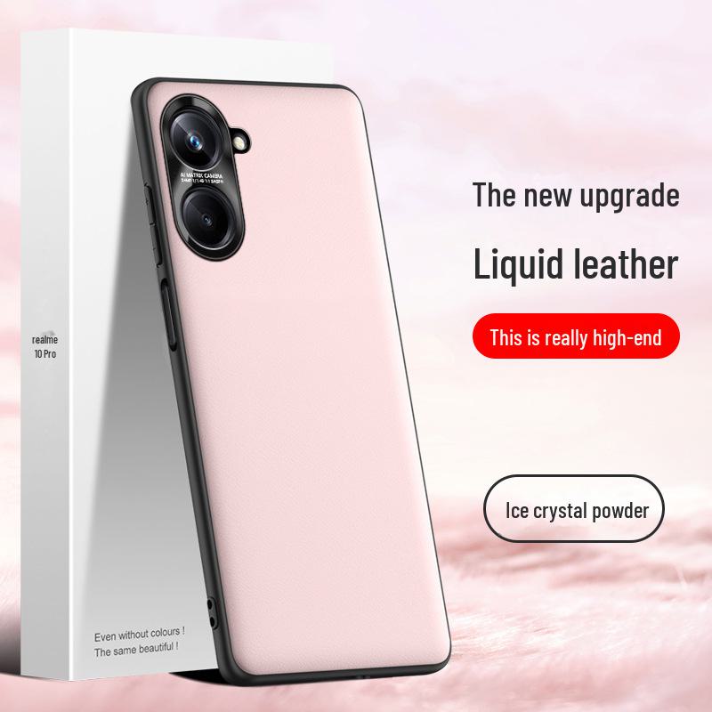 

Защитный чехол Realme 10 Pro Liquid Leather Anti-Fall — поставляется отдельно realme 10pro