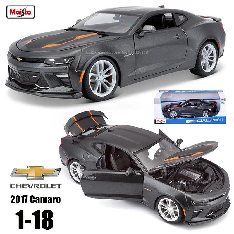 Maisto 1:18 2017 Chevrolet Camaro SS 50th Anniversary Brand Alloy Car Model Static Die Casting Model Collection Gift Toy Gift
