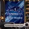 TapestryPenrith Panthers Custom Name Text Personalized Wall Hanging Tapestry Home Wall Decor