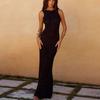Nuovo Top Corto a Rete Lavorato a Maglia Sexy con Pizzo Copricostume da Spiaggia con Strass e Copricostume Protezione Solare per Donna