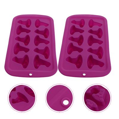 2 Pezzi Stampo in Silicone per Cioccolato Stampi per Uso Quotidiano Accessori da Forno A Forma di Cappello da Mago Divertenti Vassoi per Fare il Ghiaccio in Gel di Silice Due Pezzi