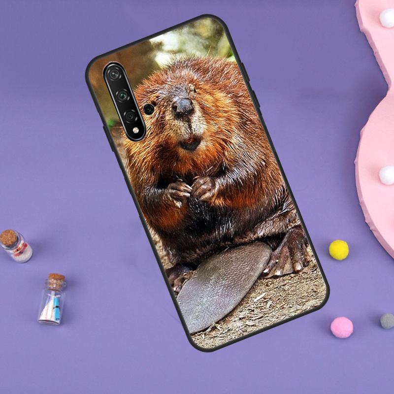 Animal Beaver For Huawei Nova 7i 8i 11i 12i 12s 9 10 SE Y60 Y61 Y70 Y72 Y73 Y90 Y91 P20 P40 P30 Lite Case