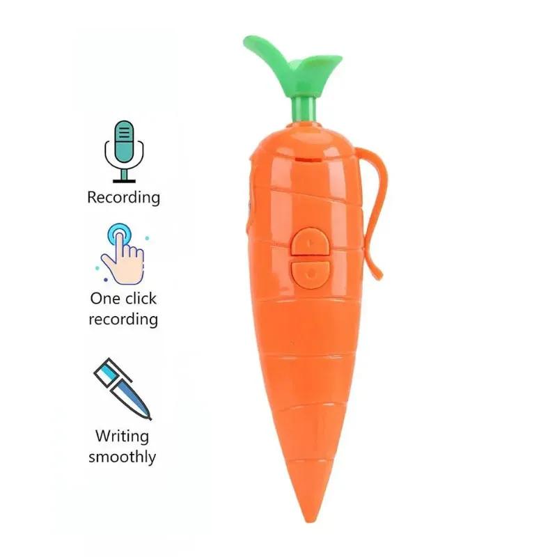 In Stock Judy - Nick Carrot Voice Recorder Electronic Sound Toy Can Write Graffiti Ballpoint Pen Novelty Voice Recorder Pen Gift
