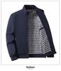 Plus Size Men's Business Stand-up Collar Casual Jacket for Autumn and Winter