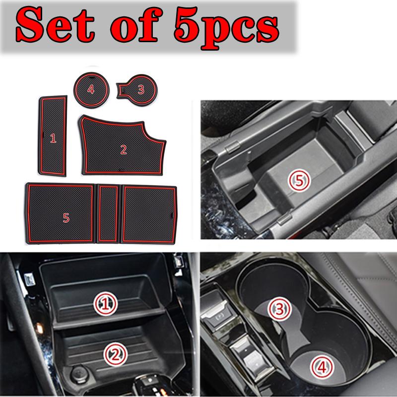 Tappetino Antiscivolo per Slot Portiera per Peugeot 2008 e-2008 GT Line 2019 - 2024 Accessori Styling Pad Antiscivolo