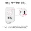 Kashimura Power Strip with Cord Wrapped Around It for Overseas Use! Max PD20W Fast Charging, 3 Outlets, 1 USB-C Port, 2 USB-A Ports, 1m (AC-072)