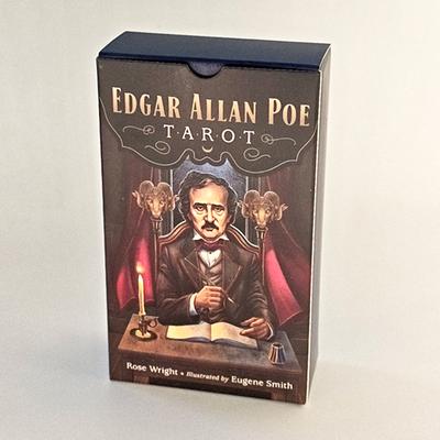 Edgar Allan Poe Tarot Deck 78 Stunning Illustrations 12*7cm Based On Poe's Tales Printed On 350GSM Double-embossed Cardstock