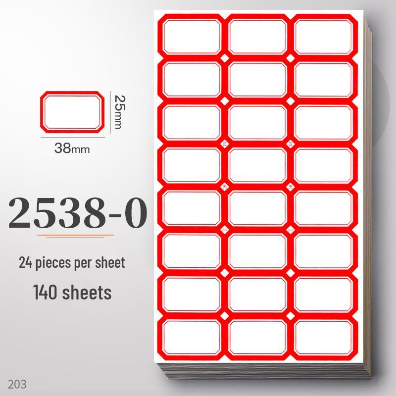 Waterproof Self-Adhesive Name Stickers for Books, Keys, and Notes