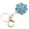 Rose Shaped Keychain Beautiful Flower Pendant Key Rings Cute Backpack Hanging Decoration for