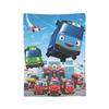 Coperta Go Buster Cartoons Tayos Little Bus Coperta in Flanella Coperta da Viaggio in Aereo Stampata Ultra Morbida Calda Copriletto