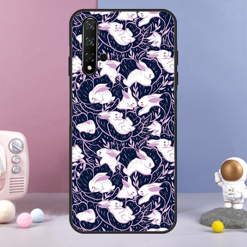 Bunny Rabbits For Huawei Nova 5T 9 10 SE 7i 8i 11i 12i Y73 Y90 Y70 Y72 Y61 Y91 Y60 P20 P30 P40 Lite Case