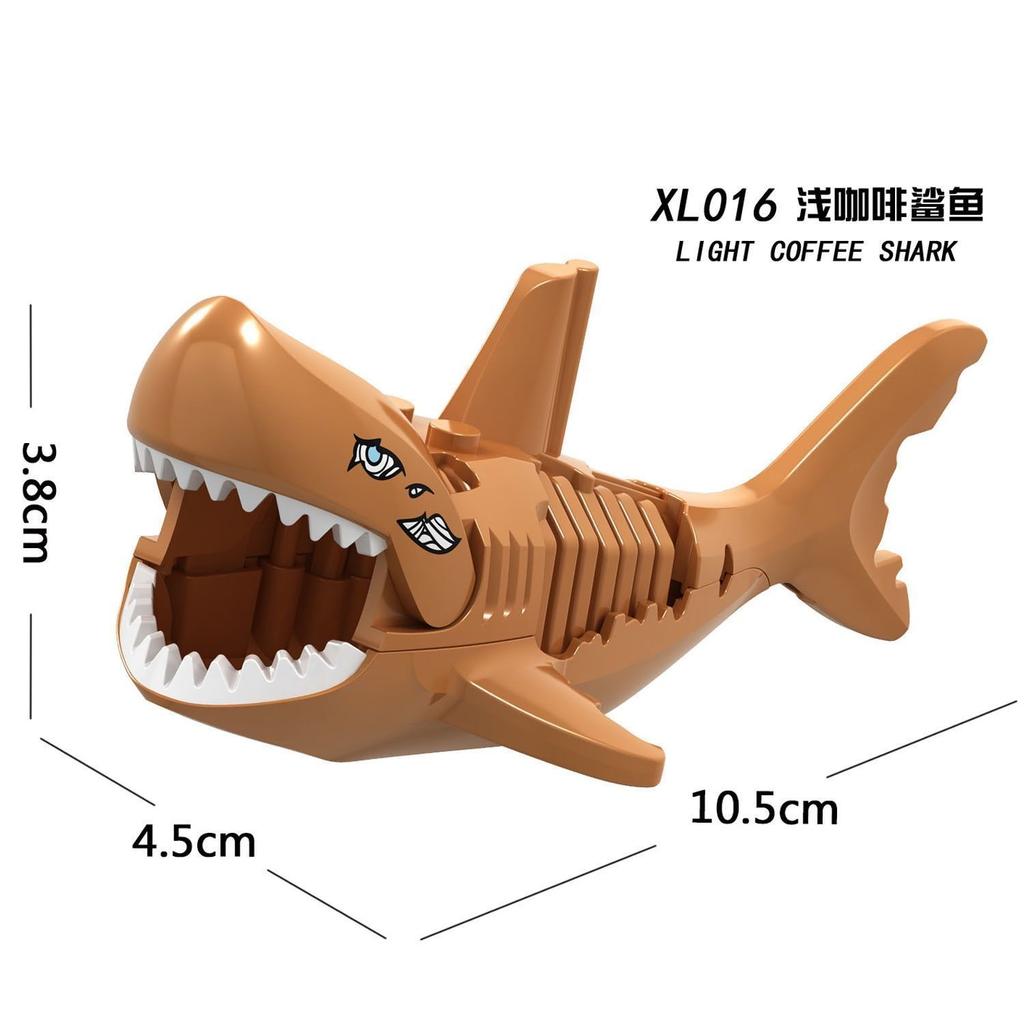 Big Shark Dwarf Boar Horned Sheep Mount Animal Armor Accessories Weapons Medieval Knight Figures Building Blocks Children Toys