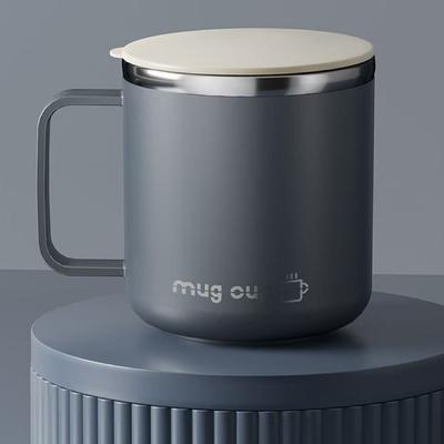 Outdoor Use Home Office Insulated Coffee Mug Double Layer Mug 304 Stainless Steel Material Comfortable Handle Grip
