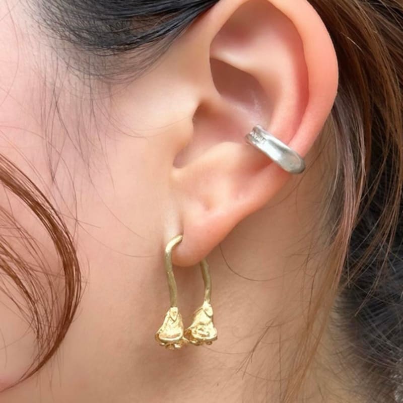 cerofar NOTHORN EARRING GOLD