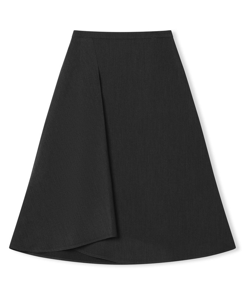 Jun By Jun K Layered Flare Skirt_Dust Charcoal