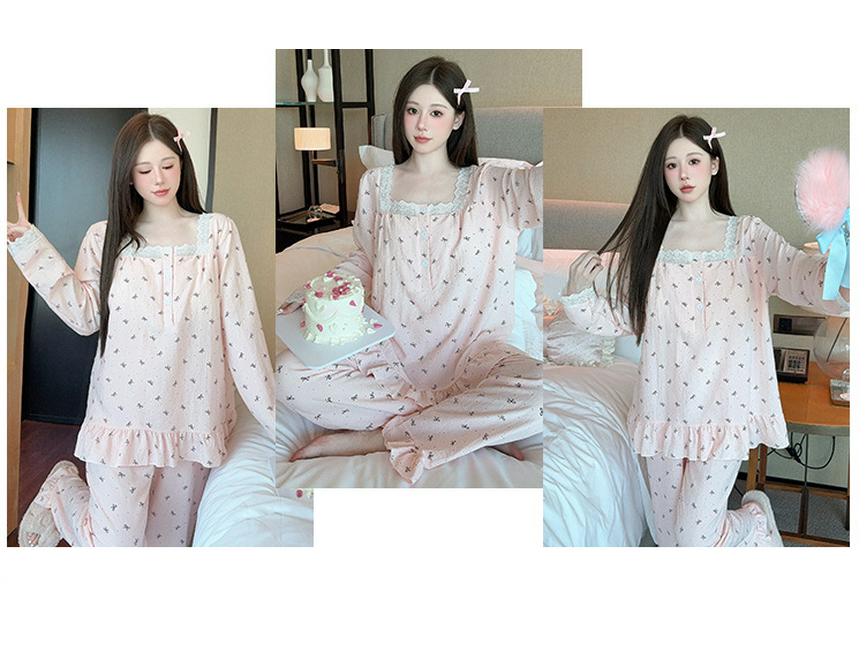 Yellow Sweet Princess Long Pajamas with Chest Pad - Korean Cloud Cotton, Plus Size, Spring/Autumn Style