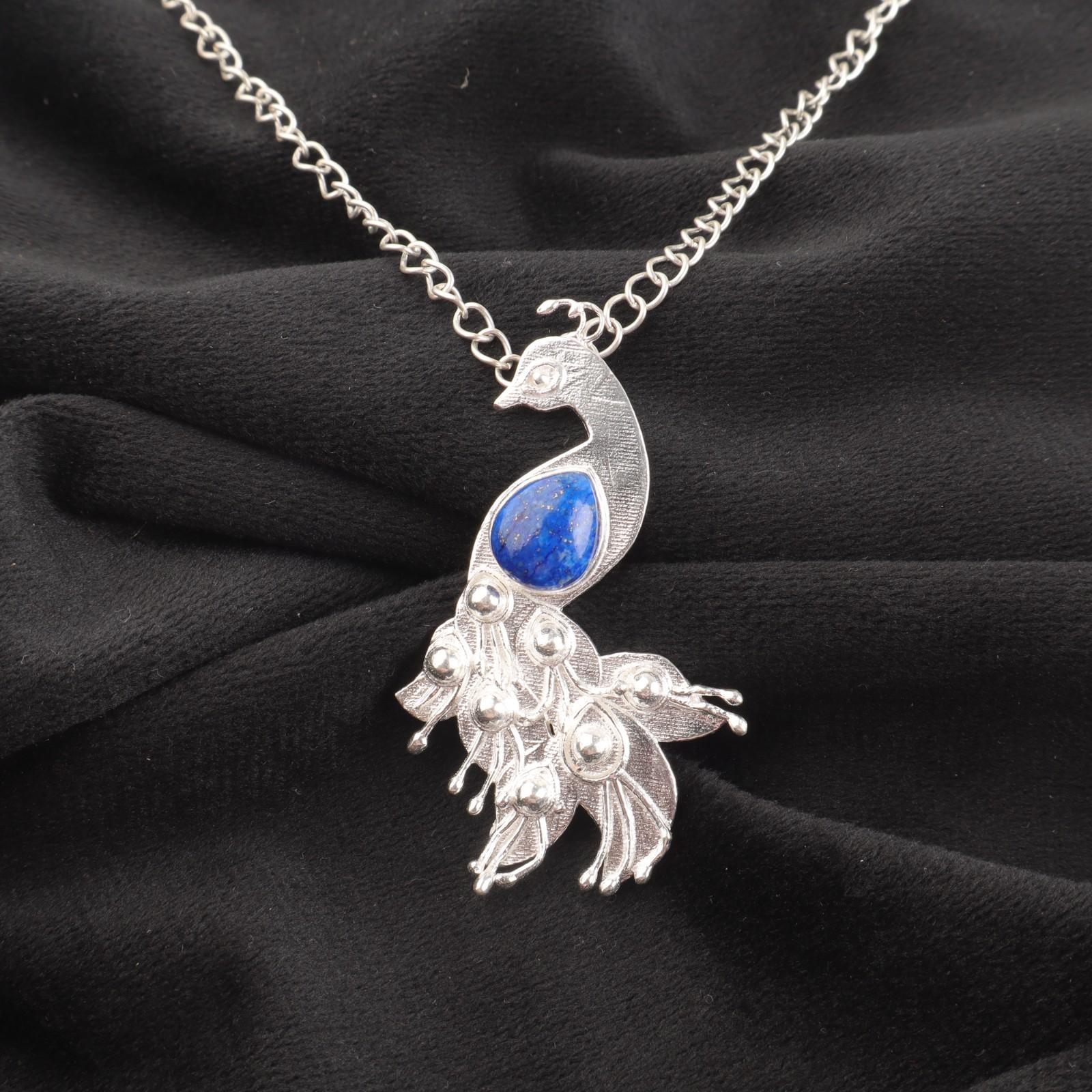 

Редкий драгоценный камень лазурит 925 стерлинговое серебро ювелирная подвеска 2 для свадебного подарка CP-21-21