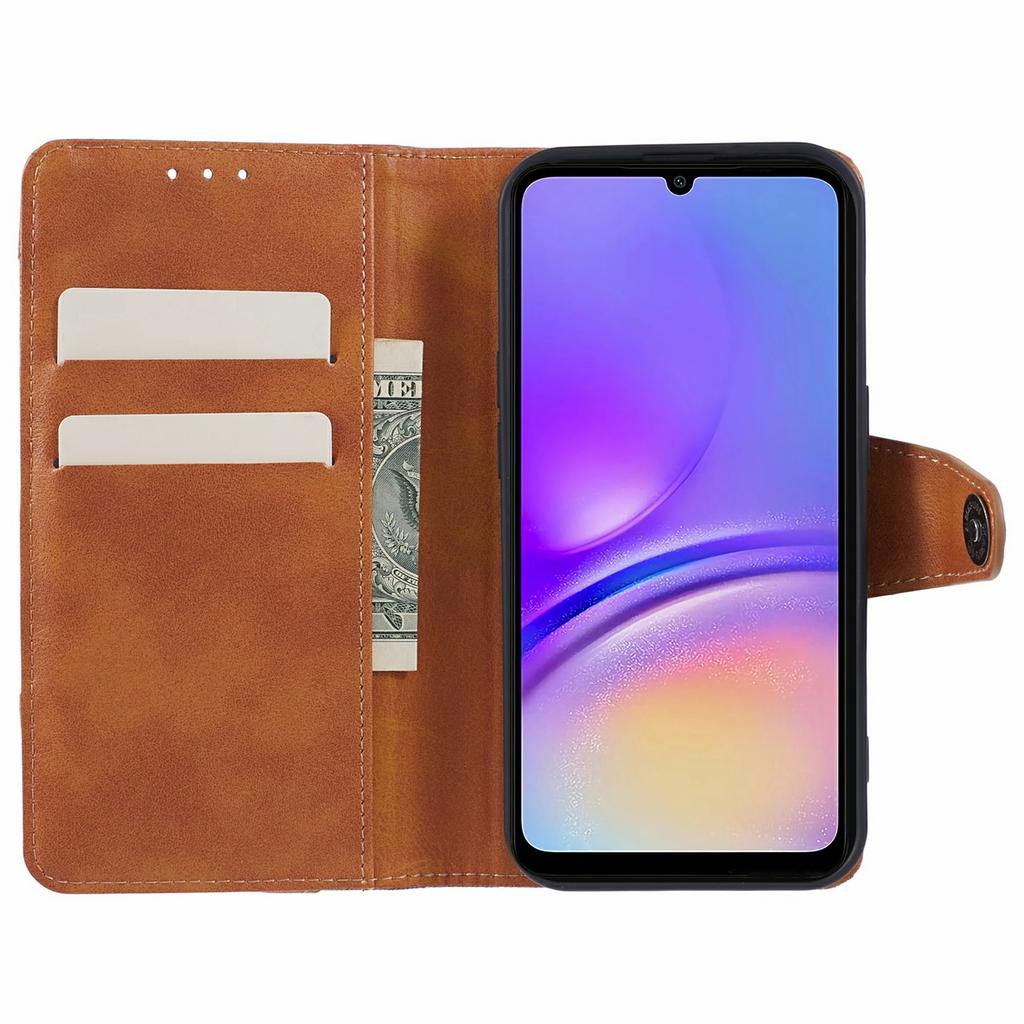 For Samsung Galaxy A36 5G Case Splicing Texture Leather Phone Cover Viewing Stand