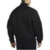 Nike Spor Giyim Swoosh Düz Renk Fermuarlı Günlük Ceket Erkek Ceketler Siyah FV6152-010