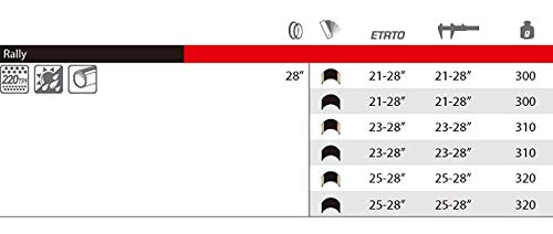 Set of 2 Vittoria RALLY Tubular Tires with Removable Valve Core (Para Sidewall, 25-28") [Imported]