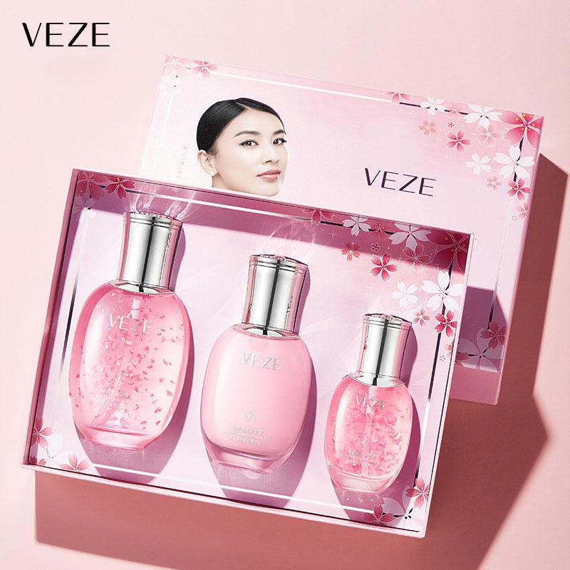 

Набор из 3-х средств по уходу за кожей с полипептидным протеином цветка вишни, увлажняющий, омолаживающий, омолаживающий уход за кожей