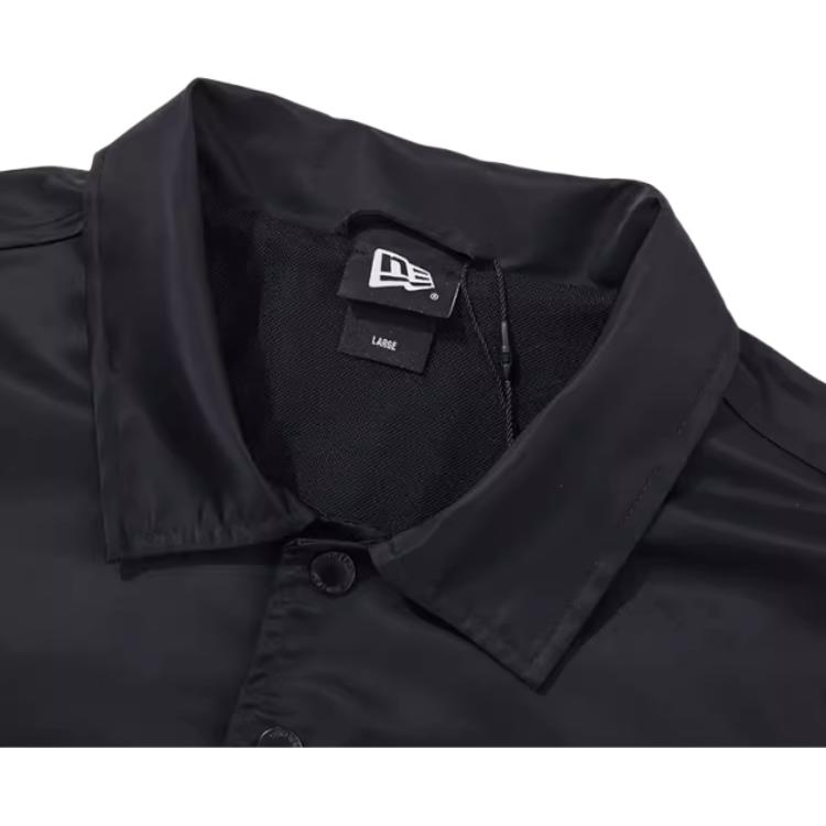 New Era SS22 Solid Color Polo Collar Single Breasted Long Sleeve Cartoon Print Jacket Unisex jackets Black 13049482