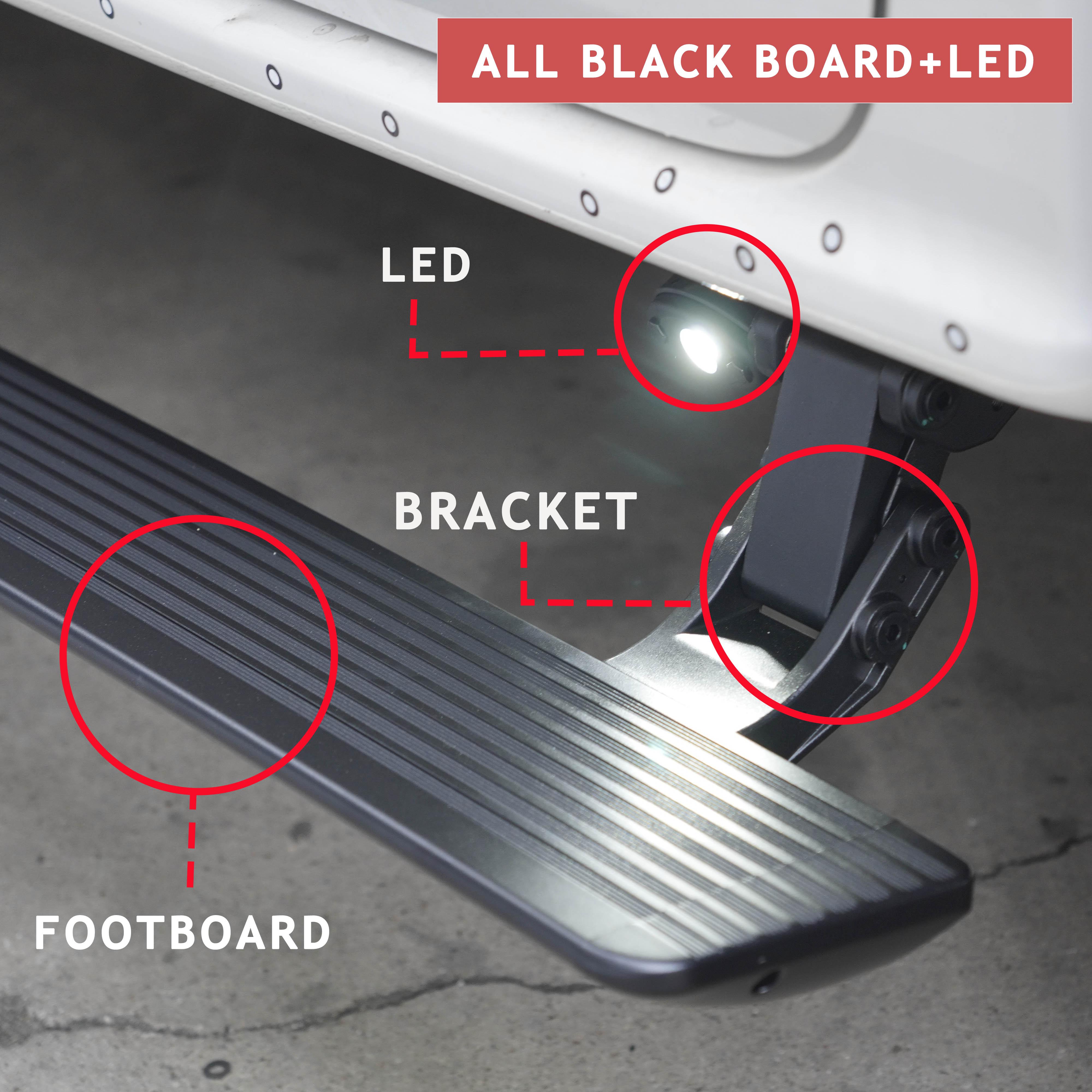 

Electric Retractable Side Step Power Running Board Fit For BYD SHARK 6 Pickup 2024-2025 Aluminum Alloy Automatic LED Light Anti-